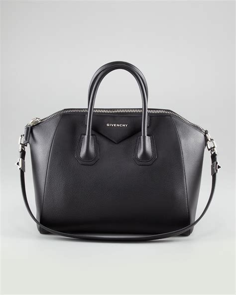 givenchy medium antigona bag in black leather